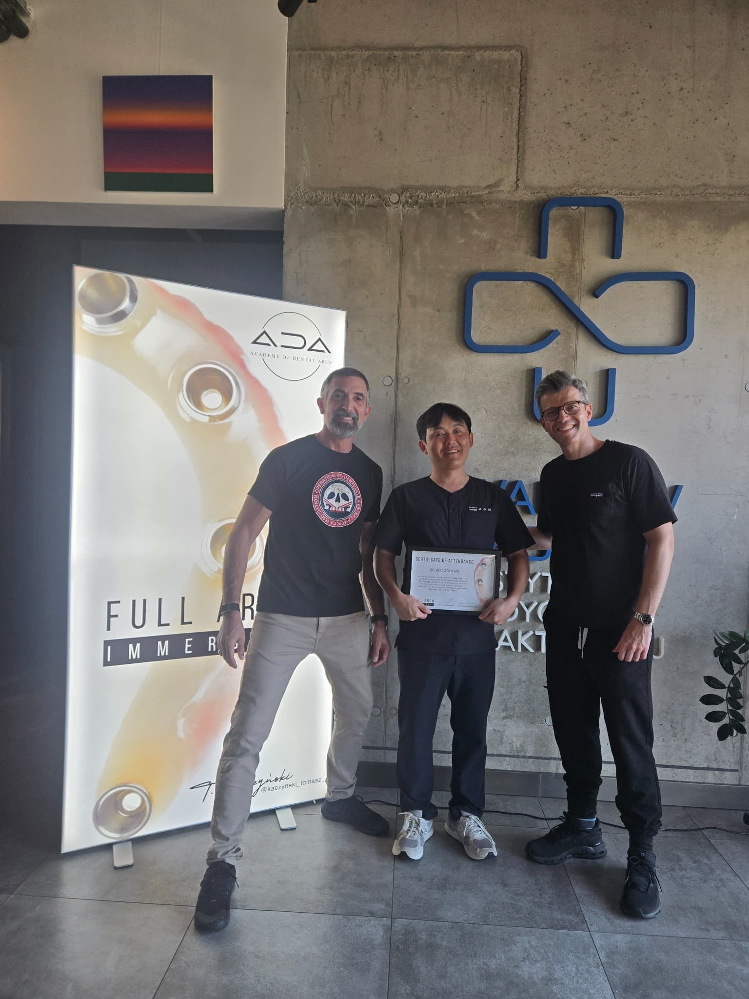 Dr. Soohyun Ko with course faculty at Full Arch Immersion